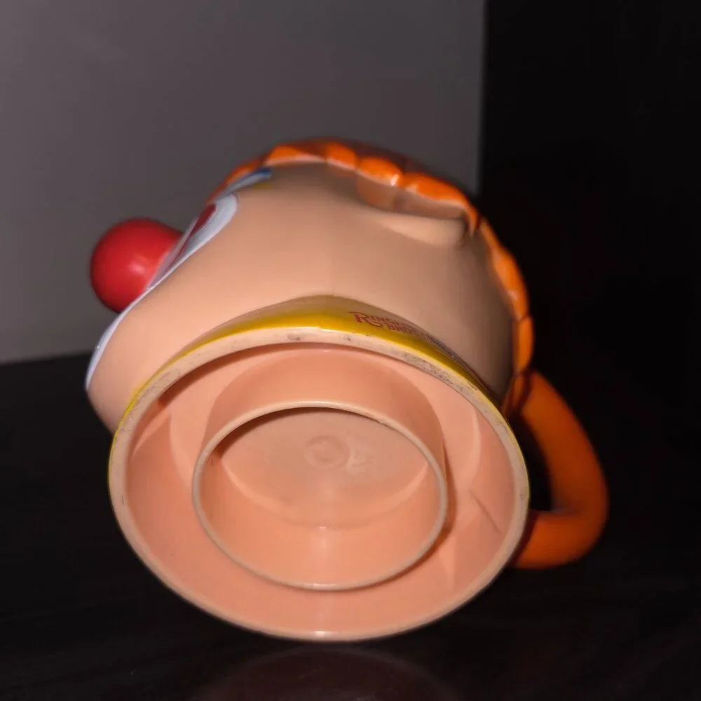 Ringling Brothers Scary Circus Clown Mug Cup Barnum & Bailey Hard Plastic 4